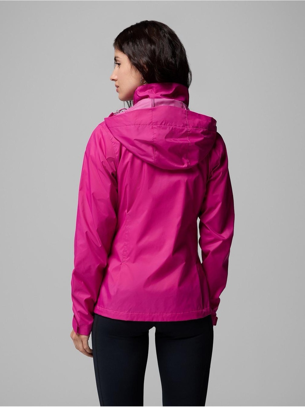 Columbia Women's Bright Fuchsia Hooded Windbreaker Jacket Size Medium - Picture 5 of 9